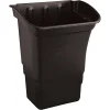Rubbermaid Commercial Refuse Bin, Black, 8 gal, 2/Pack