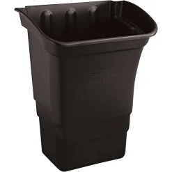 Rubbermaid Commercial Refuse Bin, Black, 8 gal, 2/Pack
