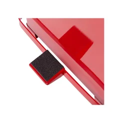 Rubbermaid Defenders Indoor Step Trash Can, Red Metal, 4 Gal. (FGST7EPLRD)