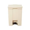 Rubbermaid Indoor Step Trash Can, Beige Plastic, 18 Gal. (FG614500BEIG)