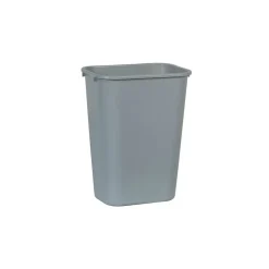 Rubbermaid Indoor Trash Can w/ No Lid, Gray Plastic, 10.25 Gal. (FG295700GRAY)