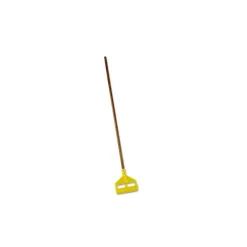 Rubbermaid Invader Wood Side-Gate Wet-Mop Handle, 54", Natural/Yellow (RCPH115)
