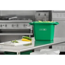 Rubbermaid Kitchen 5.5 Gallon Compost Bin, Green (2055573)