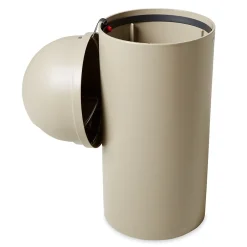 Rubbermaid Marshal Dome Top Plastic Trash Can, 15 gal. (FG816088BEIG)