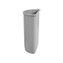 Rubbermaid Untouchable Indoor, Outdoor Trash Can w/ no Lid, Gray Polyethylene, 21 Gal. (FG352000GRAY)