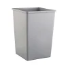 Rubbermaid Untouchable Indoor/Outdoor Trash Can, Gray Resin, 35 Gal. (FG395800GRAY)