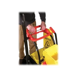 Social Distance Signage<Rubbermaid Wet Floor Sign, 25"H x 11"W, Yellow (FG611277YEL)