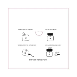 Rush Charge Air USB-C Power Bank, 2500mAh, Purple (RC25-C-G2-PURP)