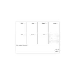 Russell+Hazel Weekly Planner Notepad, 10" x 7", Gold/White, 80 Sheets/Pad, 1 Pad/Pack (27616) Hot