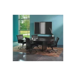 Aberdeen 96"W Boat-Shaped Table, Mocha (ACTB8LDC) Conference Room Tables