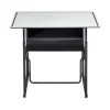 Hot AlphaBetter 26" - 42" Plastic/Steel Adjustable Desk, White/Black (1209DE) Standing Desks
