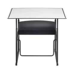 Outlet AlphaBetter 26" - 42" Plastic/Steel Adjustable Desk, White/Black (1208DE) Standing Desks
