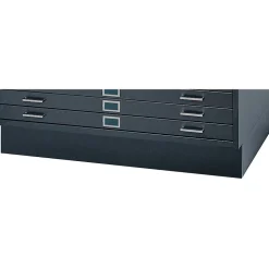 Hot Closed Base Flat File Cabinet, Black (4999BLR) File Cabinets