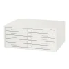 Best ® Graphic Arts 5-Drawer Steel Flat File For 24" x 36" Documents, White File Cabinets