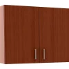Best 30"H Modular Break Room Breakroom Wall Cabinet, Mahogany/Slate (1700MH) Storage Cabinets