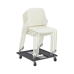 Outlet Next High-Impact Polypropylene Office Chair, White, 4/Carton (4287WH) Folding & Stacking