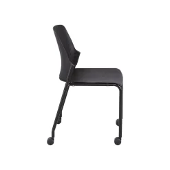 Hot Next Polypropylene Office Chair, Black, 4/Carton (4314BL) Folding & Stacking