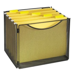 Safco ® Onyx™ 2170 Onyx™ Mesh Desktop Box File, Black, 6/Pack (2170BL)