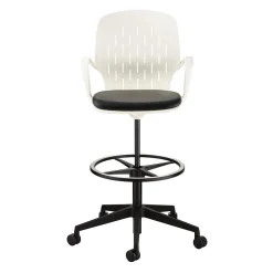 ® Shell™ Vinyl Upholstered Extended-Height Chair, White (7014WH) Office Chairs