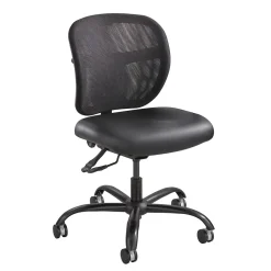 Hot ® Vue™ Intensive Use Mesh Task Chair, Armless, Black Office Chairs