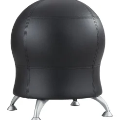 Online Zenergy Vinyl Ball Chair, Black (4751BV) Office Chairs