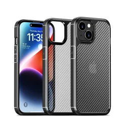 Cell Phone Cases<SaharaCase Anti-Slip MagSafe Phone Case for iPhone 15, Shock Absorbing, Black (CP00439)