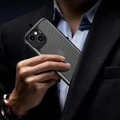 Cell Phone Cases<SaharaCase Anti-Slip MagSafe Phone Case for iPhone 15 Plus, Shock Absorbing, Black (CP00448)