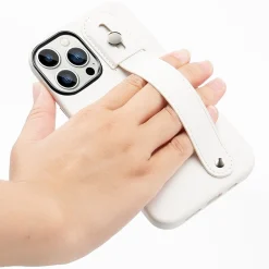 Cell Phone Cases<SaharaCase FingerGrip MagSafe Phone Case for iPhone 15 Pro, Shock Absorbing, White (CP00466)