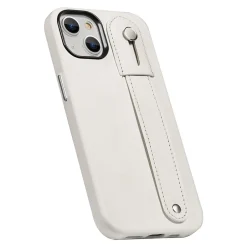 Cell Phone Cases<SaharaCase FingerGrip MagSafe Phone Case for iPhone 15, Shock Absorbing, White (CP00444)