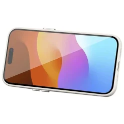 Cell Phone Cases<SaharaCase FingerGrip MagSafe Phone Case for iPhone 15, Shock Absorbing, White (CP00444)