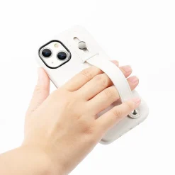 Cell Phone Cases<SaharaCase FingerGrip MagSafe Phone Case for iPhone 15 Plus, Shock Absorbing, White (CP00453)