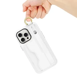 Cell Phone Cases<SaharaCase FingerGrip Phone Case for iPhone 15 Pro Max, Shock Absorbing, White (CP00485)