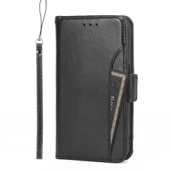 Cell Phone Cases<SaharaCase Folio Wallet MagSafe Phone Case for iPhone 15, Shock Absorbing, Black (CP00445)