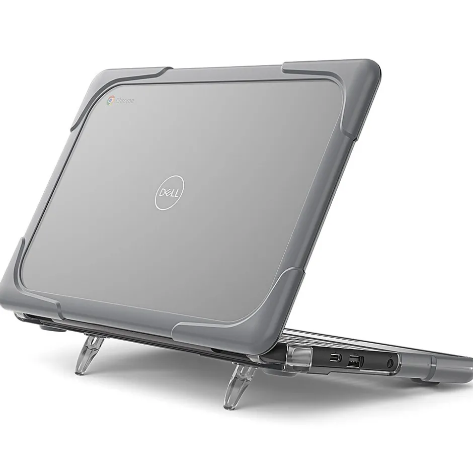 SaharaCase Hard Shell Laptop Case for Dell Chromebook, Gray/Clear (LT00054)