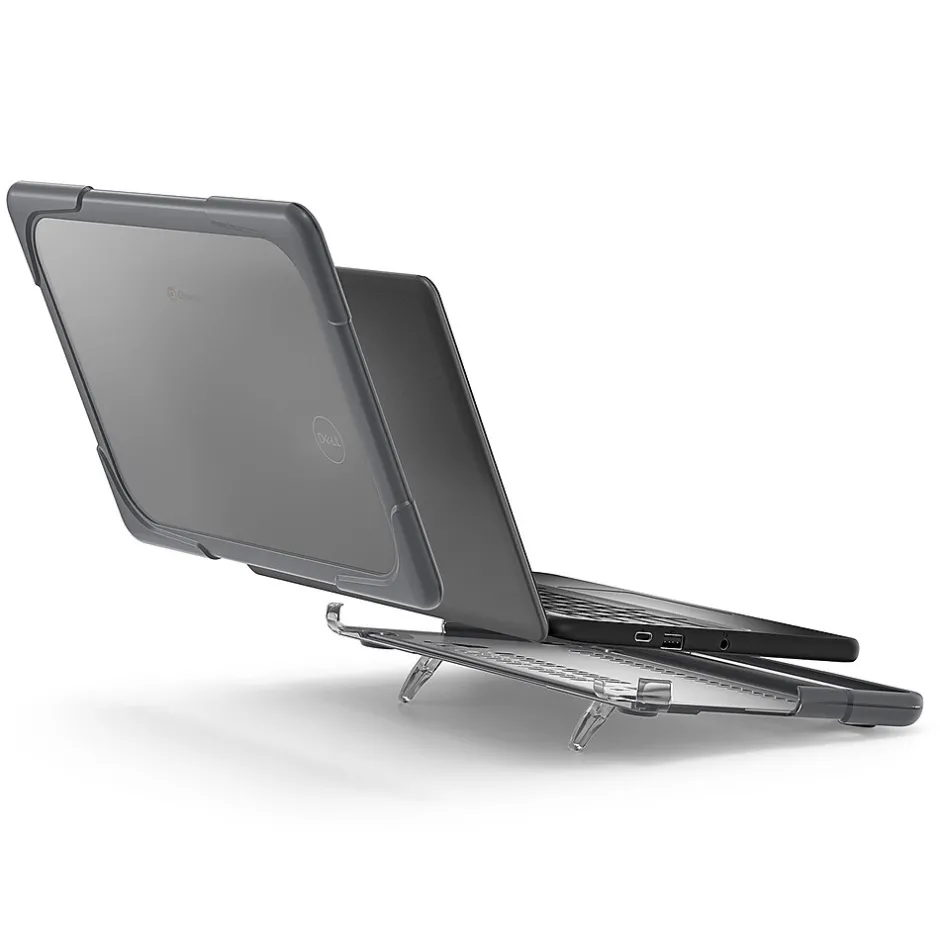 SaharaCase Hard Shell Laptop Case for Dell Chromebook, Gray/Clear (LT00054)