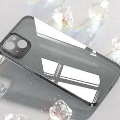 Cell Phone Cases<SaharaCase Hybrid-Flex Ultra Thin MagSafe Phone Case for iPhone 15 Plus, Shock Absorbing, Black (CP00449)