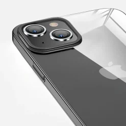 Cell Phone Cases<SaharaCase Hybrid-Flex Ultra Thin MagSafe Phone Case for iPhone 15 Plus, Shock Absorbing, Black (CP00449)