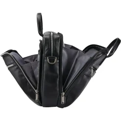 Samsonite Classic Leather Top Loading Briefcase, Black (126039-1041)