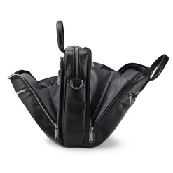 Samsonite Classic Leather Top Loading Briefcase, Black (126039-1041)