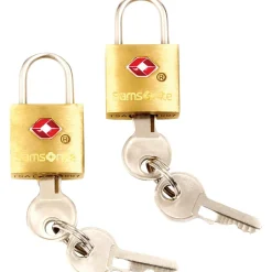 Samsonite Key Lock, Gold/Brass, 2/Pack (91815-1367)