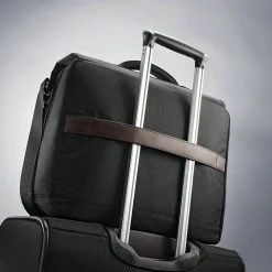 Samsonite Kombi Laptop Briefcase, Brown/Black Nylon (92314-1051)