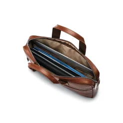 Samsonite Leather Briefcase, Laptop Compatible, Cognac (126038-1221)