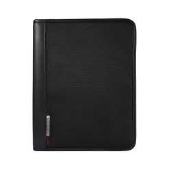 Samsonite Xenon Business Polyester Padfolio with Zipper Closure, Black (116466-1041)