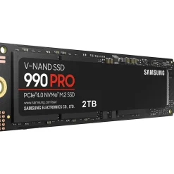 Samsung 990 PRO with Heatsink 2TB M.2 PCIe 4.0 NVMe Internal Solid-State Drive, V-NAND (MZ-V9P2T0CW)* Solid State Drives