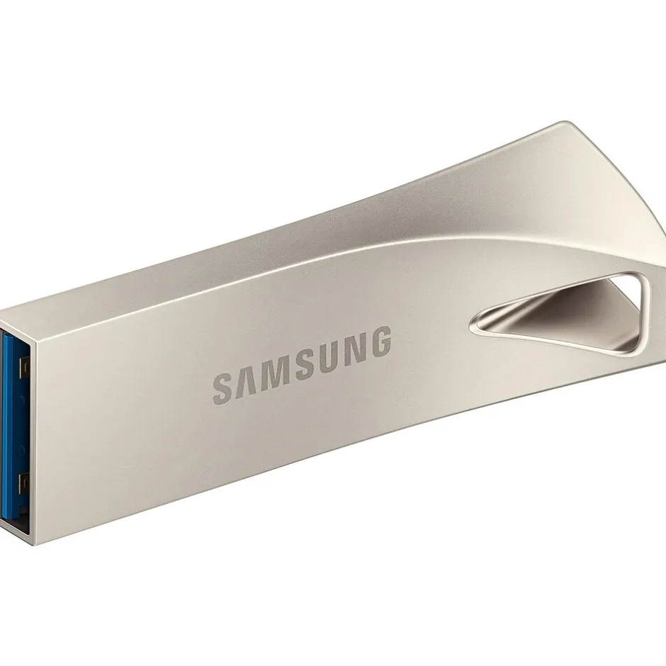 Samsung BAR Plus 256GB USB 3.1 Type A Flash Drive, Champagne Silver (MUF-256BE3/AM)* Usb Flash Drives