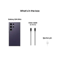 Cell Phones<Samsung Galaxy S24 Ultra 5G Unlocked Cell Phone, 256GB, Titanium Violet (SM-S928UZVEXAA)