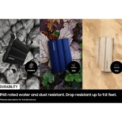 Samsung T7 Shield 1TB USB 3.2 External Solid-State Drive (MU-PE1T0S/AM)* Solid State Drives