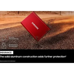 Samsung T7 2TB USB 3.2 Portable Solid State Drive, Blue (MU-PC2T0H/AM)* Solid State Drives