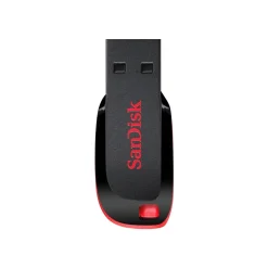 SanDisk Cruzer Blade 32GB USB 2.0 Type A Flash Drive, Black/Red (SDCZ50-032G-A46)* Usb Flash Drives