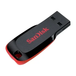 SanDisk Cruzer Blade 32GB USB 2.0 Type A Flash Drive, Black/Red (SDCZ50-032G-A46)* Usb Flash Drives